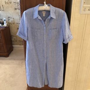 Chico’s Long Side Slit Shirt - Size S